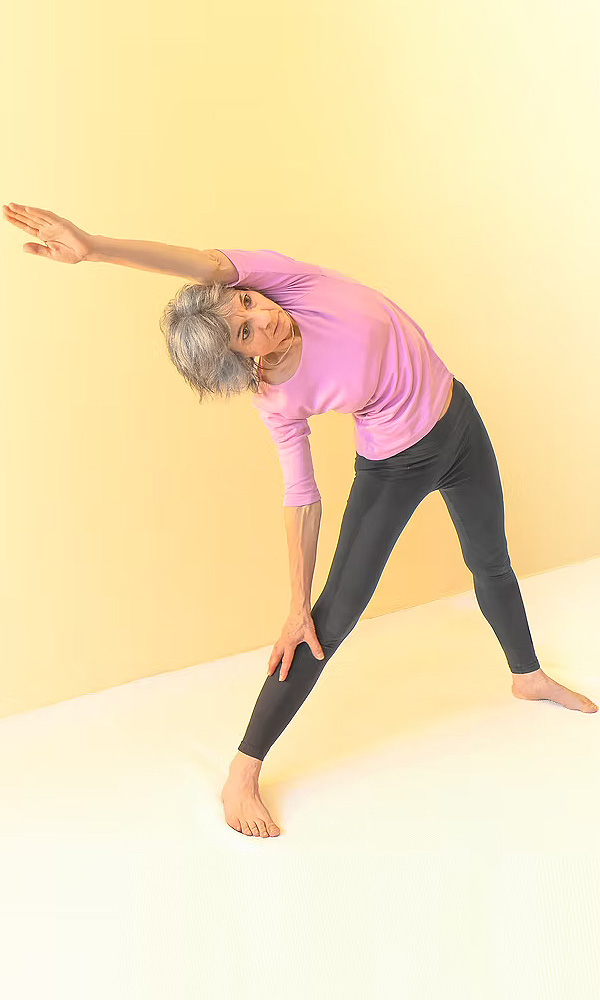 Variante von Trikonasana, dem Dreieck